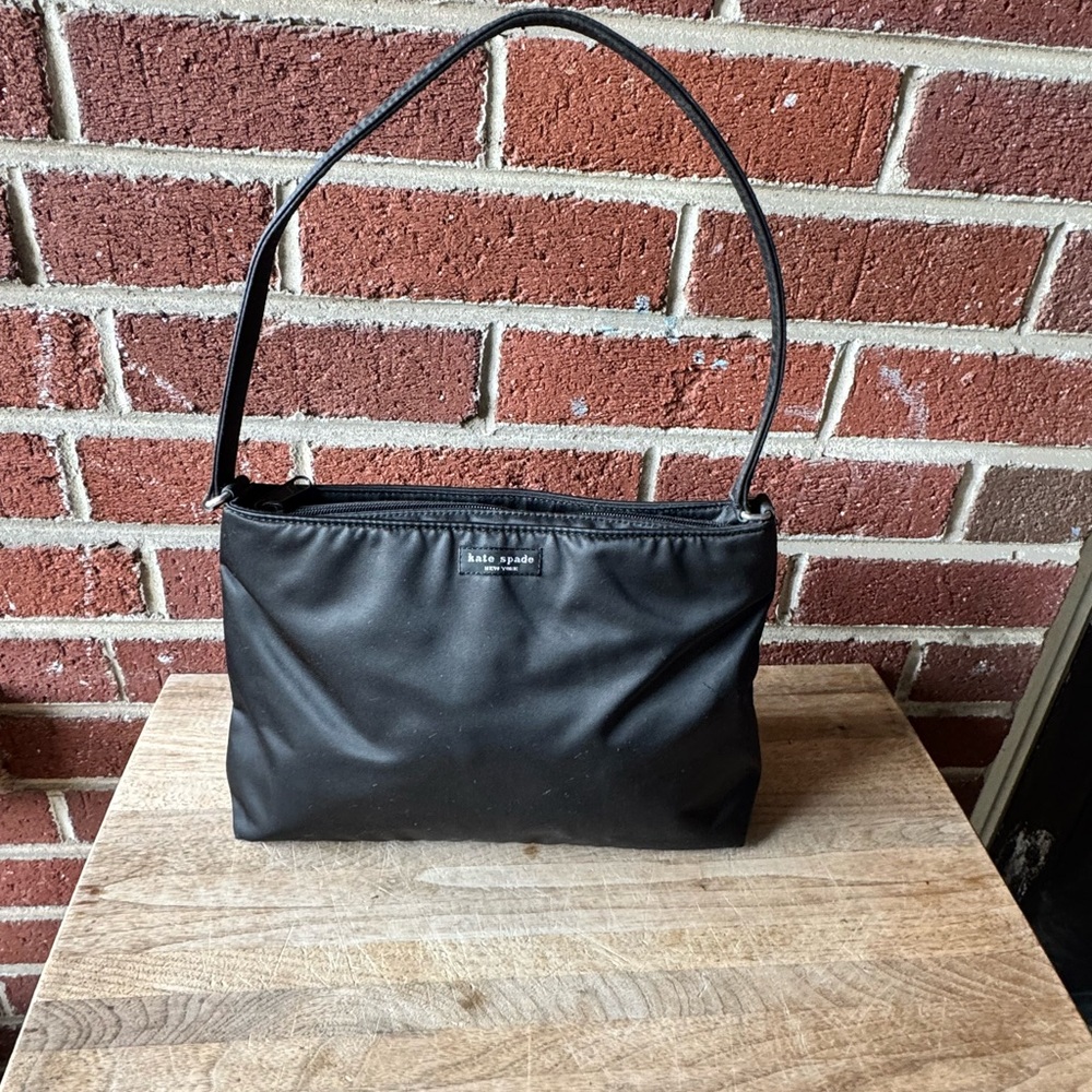 Kate Spade Black Shoulder Bag
Width 11” x overall Height 17”
